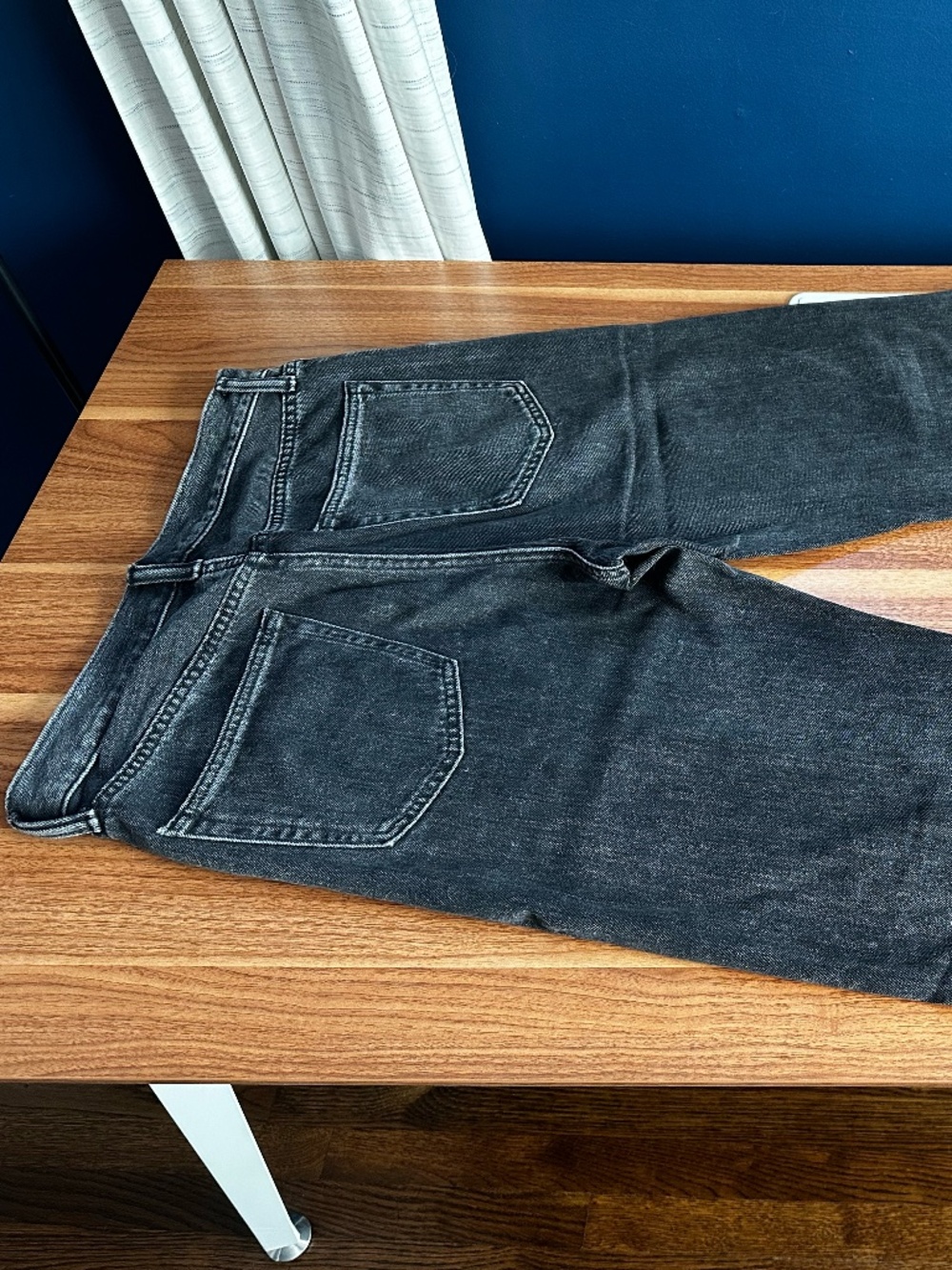 Gap Factory SuperSoft Jeans - Relaxed Fit - Washed Black - Wide Leg - 32 x 30